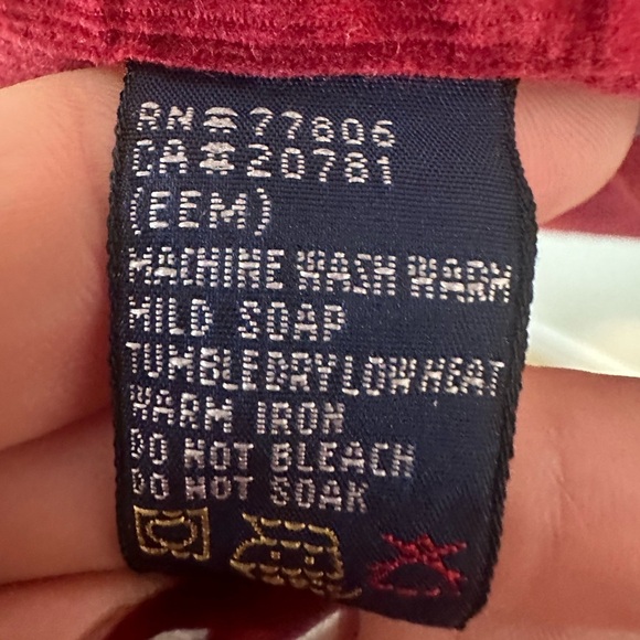 Vintage Corduroy Tommy Hilfiger Button Up - Picture 6 of 6